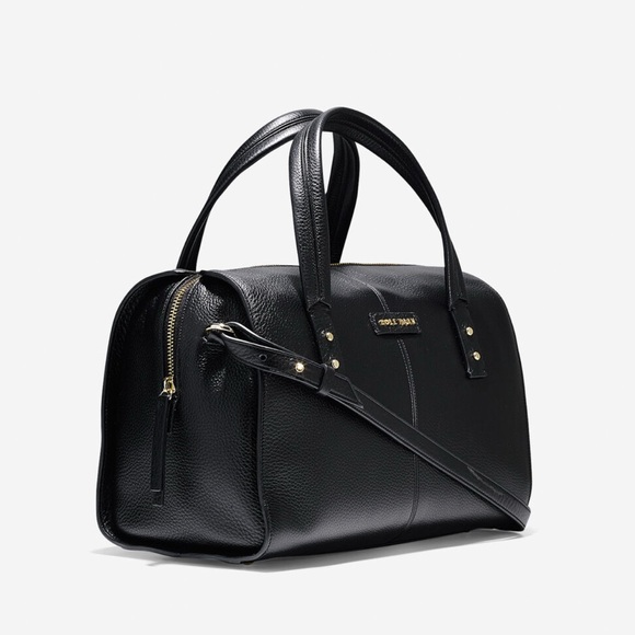 Cole Haan Black Pebbled Leather Tote